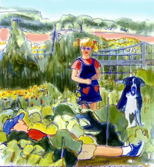 Kids enjoy sunny day outdoors